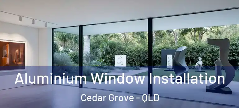 Aluminium Window Installation Cedar Grove - QLD