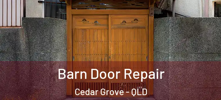 Barn Door Repair Cedar Grove - QLD