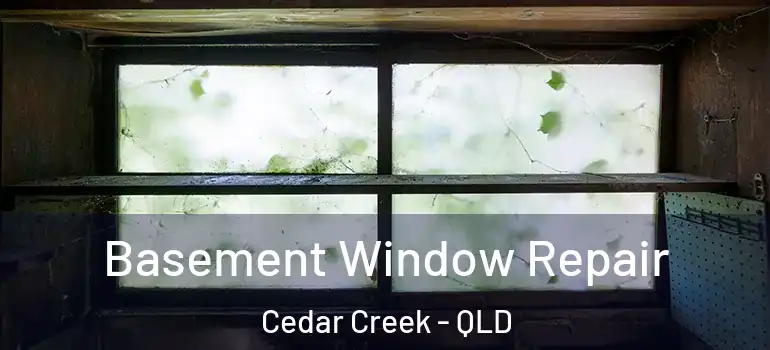 Basement Window Repair Cedar Creek - QLD