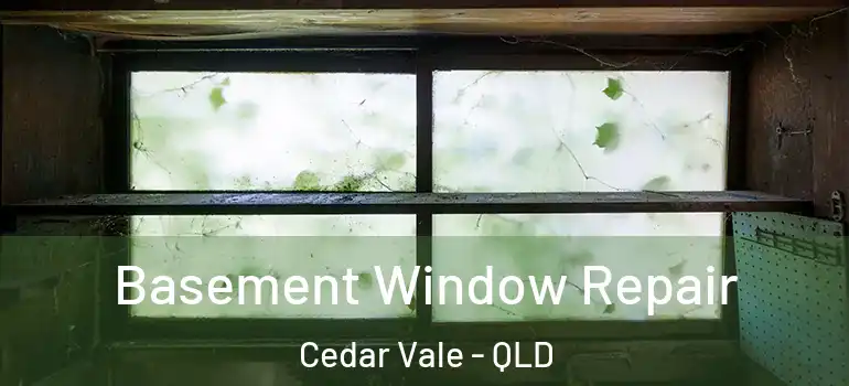 Basement Window Repair Cedar Vale - QLD