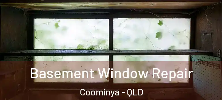 Basement Window Repair Coominya - QLD