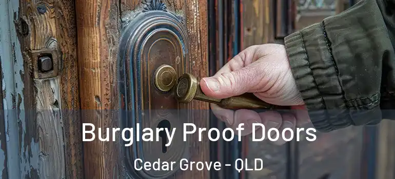 Burglary Proof Doors Cedar Grove - QLD