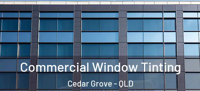 Commercial Window Tinting Cedar Grove - QLD