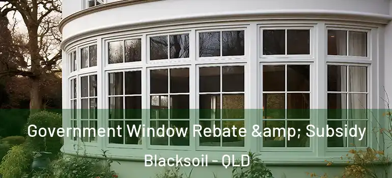  Government Window Rebate & Subsidy Blacksoil - QLD
