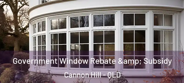 Government Window Rebate & Subsidy Cannon Hill - QLD