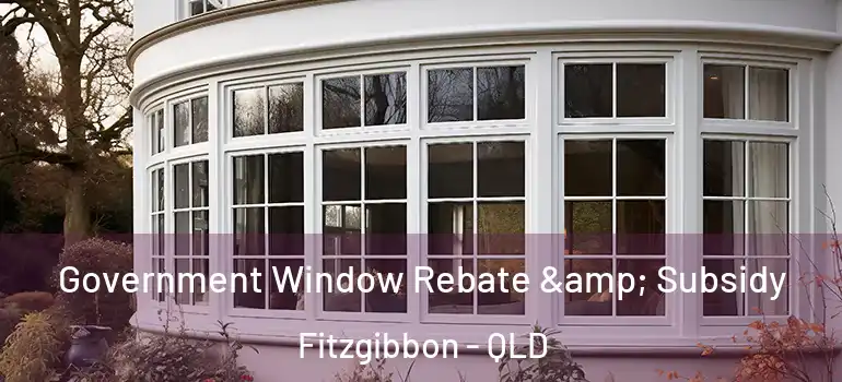 Government Window Rebate & Subsidy Fitzgibbon - QLD