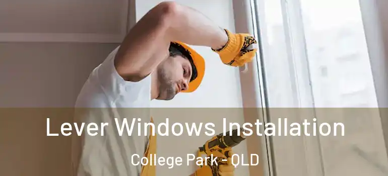 Lever Windows Installation College Park - QLD
