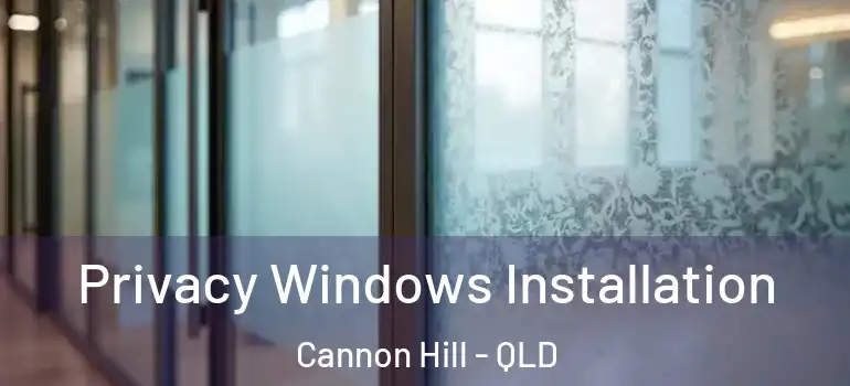 Privacy Windows Installation Cannon Hill - QLD