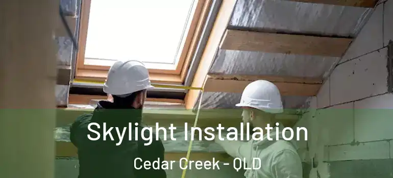 Skylight Installation Cedar Creek - QLD