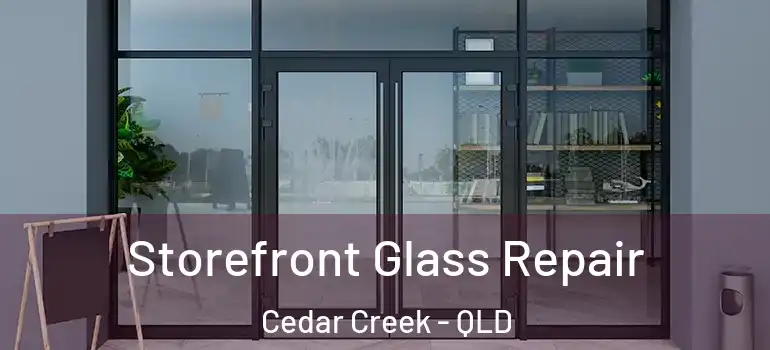 Storefront Glass Repair Cedar Creek - QLD