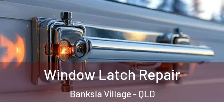  Window Latch Repair Banksia Village - QLD