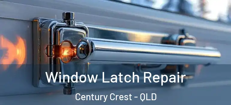 Window Latch Repair Century Crest - QLD
