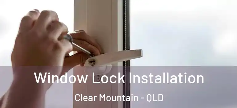 Window Lock Installation Clear Mountain - QLD