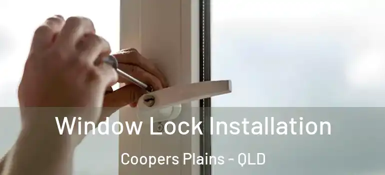 Window Lock Installation Coopers Plains - QLD