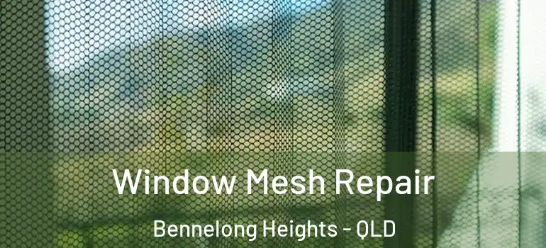 Window Mesh Repair Bennelong Heights - QLD