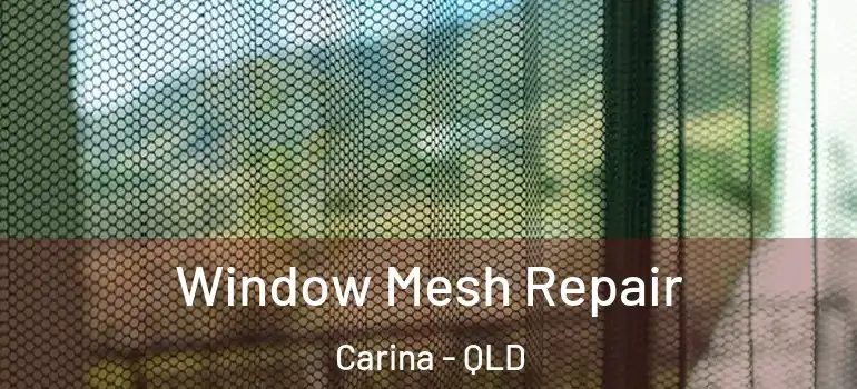 Window Mesh Repair Carina - QLD