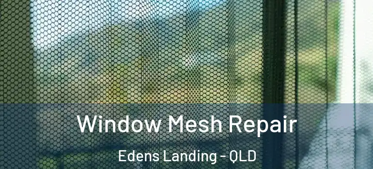 Window Mesh Repair Edens Landing - QLD