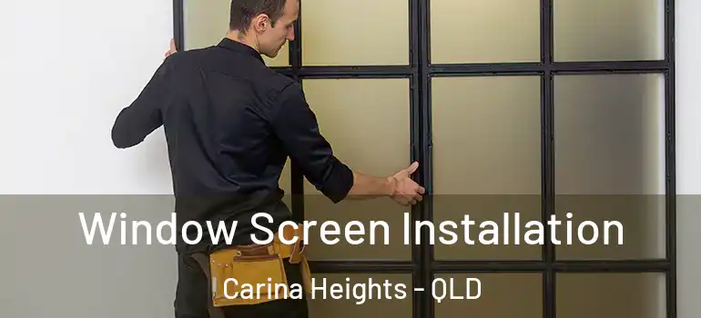 Window Screen Installation Carina Heights - QLD