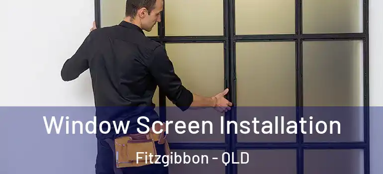 Window Screen Installation Fitzgibbon - QLD