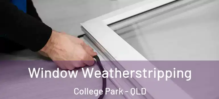 Window Weatherstripping College Park - QLD